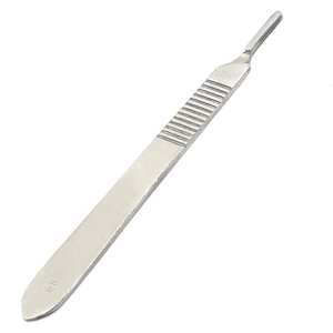 Manche de scalpel n° 3 3 Couteaux chirurgicaux durables en acier inoxydable à alimentation manuelle, lames de scalpel pour procédures médicales et laboratoire - Product Image 2