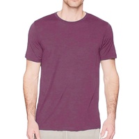 T-shirt de base en laine mérinos pour homme, couleur unie, respirant, anti-odeur, séchage rapide, sans démangeaisons, personnalisable, grandes tailles