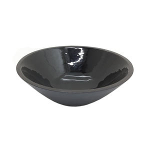 Saladiers ronds en fer de bol de service en métal fini noir pour des utilisations de restaurant personnalisées faites à la main en vrac - Product Image 3