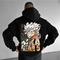 Sudadera con Capucha de Anime ONE PIECE, Monkey D. Luffy, para Hombre y Mujer, Otoño/Invierno, Nueva Moda Casual Harajuku