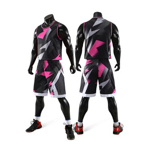 Uniformes de basket-ball d'équipe personnalisés en vrac pour adulte 100% Chemise de basket-ball en polyester anti-rides et d'humidité pour l'entraînement - Product Image 5