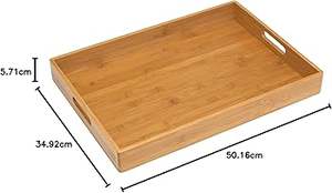 Plateau de rangement alimentaire en bambou de base, personnalisation disponible - Product Image 2