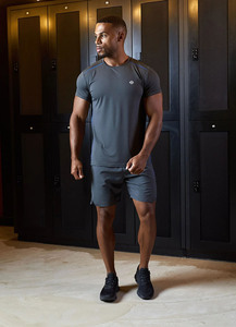 Camisetas de Entrenamiento Largas para Hombre, con Logotipo Reflectante Personalizado en la Parte Delantera, 89% Poliéster, 11% Elastano, Transpirables, Ligeras, Estilo Hip Hop - Product Image 4