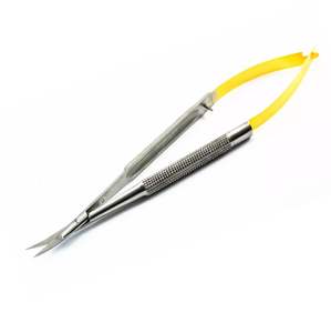 Micro ciseaux Castroviejo en acier inoxydable de haute qualité 14 cm incurvés 5.5 pouces Instruments chirurgicaux et dentaires Tc approuvés CE - Product Image 6