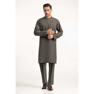 Traje de 3 Piezas para Hombre, Corte Entallado, Color Gris Oscuro, Estilo Ejecutivo, Pantalones Largos con Cierre de Botón de Una Fila - Product Image 6