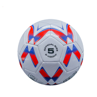 Ballon de football en cuir PU de qualité supérieure, taille 5, avec logo personnalisé, séchage rapide et respirant, pour enfants et adultes, toutes saisons