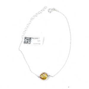 925 Sterling Silver Fine Charm <b>Infinity</b> Citrine <b>Bracelet</b> - Product Image 1
