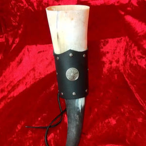 Klaxon à boire Viking fait main naturel de meilleure qualité avec la meilleure qualité fabriquée par l'exportation depuis l'Inde - Product Image 1