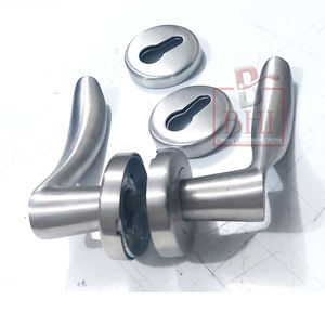 มือจับก้านกุหลาบพร้อมมือจับประตูรูกุญแจความเป็นส่วนตัวภายในมือจับประตูสำหรับห้องน้ำห้องนอนบ้านและสำนักงาน (125X55มม.) - Product Image 5