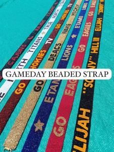 Colour & Design seed beaded hand Embroidered Beaded Guitar Straps with <b>Star</b> Purse Design & Handmade - Product Image 5