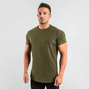 Tops lisos de algodón para deportes personalizados, camisetas deportivas para hombre, camiseta de manga corta para correr musculosos, camiseta de culturismo, ropa de gimnasio para hombre - Product Image 2
