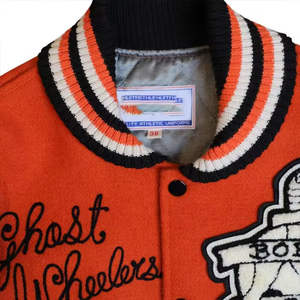 Chaqueta Universitaria Vintage Personalizada para Hombre, Chaqueta de Cuero con Mangas de Cuero para Invierno, Chaqueta Universitaria de Béisbol con Letras - Product Image 3