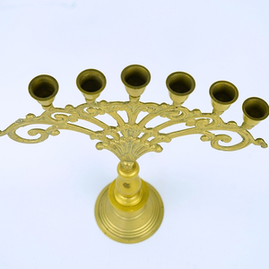Modern Brass <b>Candlestick</b> <b>Holder</b> Stylish Home Accent for Cozy Atmosphere in Living Dining Room and Special Celebrations - Product Image 3