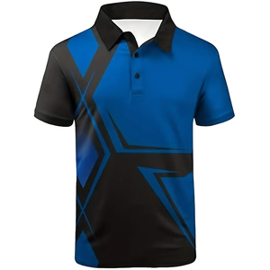 Camisetas Polo Sublimadas Personalizadas de Fábrica para Hombre, Camiseta de Golf de Alta Calidad con Impresión Digital Completa - Product Image 5