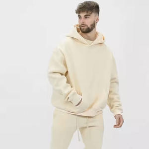 Pull en coton lourd 500 g/m² Vente en gros Sweat à capuche surdimensionné pour homme imprimé de luxe personnalisé pour l'hiver - Product Image 4