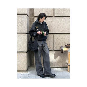 Mens Oversized Pullover Hoodie Winter Embroidered Color Blocking Preppy Streetwear Cotton Vintage Hooded Sweatshirt Casual - Product Image 5