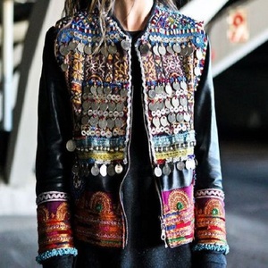 Veste Kaftan pour femmes grandes tailles - Marque Kanya Libas / Lin / Rayonne / Coton - Matériel ethnique d'Inde et du Pakistan - Plusieurs couleurs - Product Image 2