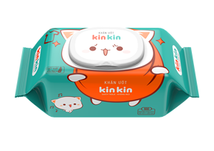 100% Lingettes humides naturelles non tissées pour bébé 100 pièces Lingettes de nettoyage Kinkin Prix de gros - Product Image 3