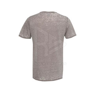 เสื้อยืดคุณภาพสูงผ้าคอตต้อนสลิมฟิตสำหรับผู้ชายผ้าใยไผ่ระบายอากาศได้ดีน้ำหนักเบา - Product Image 4