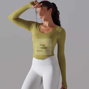 Hauts à manches longues pour femmes T-shirts extensibles Sous-vêtements personnalisés pour l'hôpital - Product Image 2