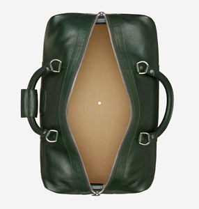 Bolsa de Viaje de Cuero Verde Bosque para Hombre y Mujer, Bolsa de Gimnasio, Bolsa de Mano para Viajes Cortos, Estilo Vintage, Lujosa y Duradera, Regalo - Product Image 2
