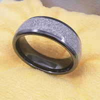 Anillo de Cerámica Colorido AOZORA con Acabado Brillante, Anillo de Boda Unisex, Resistente al Agua IP68, Chip NFC T5577 NTAG216 de 13.56MHz para Control de Acceso