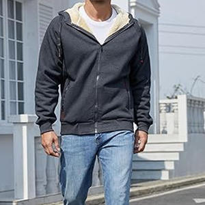 Chaqueta informal con capucha para hombre Sudadera con cremallera Sudadera deportiva de moda para hombre Sudadera con capucha hecha por vestido deportivo - Product Image 6