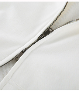 Sweat-shirts à capuche de haute qualité, sur mesure, double fermeture éclair, 460g, 100% coton, fermeture éclair intégrale, col zippé, pour femmes et hommes - Product Image 5