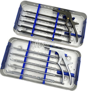 Juego giratorio de pinzas Kerrison de acero inoxidable, instrumentos quirúrgicos manuales de Neurocirugía espinal ortopédica veterinaria de alta calidad - Product Image 1