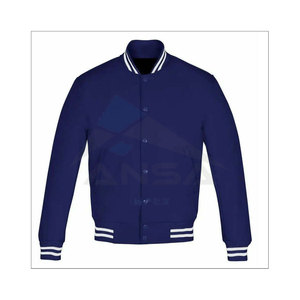 แจ็คเก็ตวาร์ซิตี้แบบใหม่มาแรง ขายดี รับสั่งทำตามแบบ พร้อมปกตั้ง โลโก้ด้านหน้า คุณภาพพรีเมียม เสื้อคลุมแฟชั่น - Product Image 5