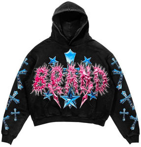 Conjunto de pantalones de chándal y Sudadera con capucha con estampado Sun Faded MOQ bajo de alta calidad Conjunto de sudadera con capucha y Jogger de algodón 100% personalizado - Product Image 2