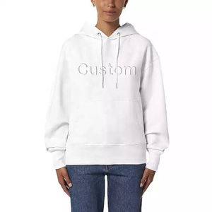 Sudadera con Capucha Personalizada al por Mayor con Logotipo 3D en Relieve, Colores Personalizados, Sudadera Unisex para Mujer - Product Image 2