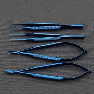 กรรไกรตัดตา castroviejo สำหรับใช้ในโรงพยาบาลกรรไกรตัดกระจกตาใช้ไทเทเนียมแบบใช้ซ้ำได้ - Product Image 5