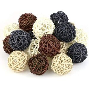 Colorful Rattan Ball <b>Wicker</b> Crafts Artificial Flower for Table Home Decor and Toy Pet From Vietnam - Product Image 6