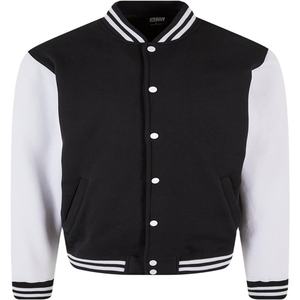 Chaquetas de Béisbol Personalizadas de Alta Calidad, Chaqueta Varsity Negra y Blanca para Hombre, Estilo Bomber Deportivo de Otoño - Product Image 1