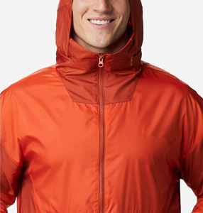 Direct Factory High Quality Men's Customized Printed Canvas Hooded Windbreaker <b>Jacket</b> <b>Light</b> Winter Full Zipper High Street - Product Image 4
