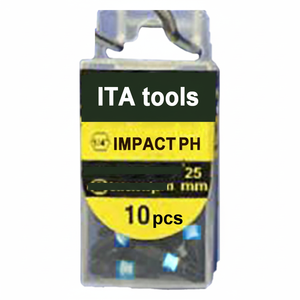 Embouts Phillips à percussion de 1/4 po (25 mm) avec manchon coloré, qualité OEM, acier S2, finition phosphate-manganèse - Product Image 3