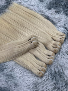 Extensions de cheveux humains 100% vietnamiens, vierges, Remy, non traités, double trame, double épaisseur, lisses naturelles, qualité usine - Product Image 4