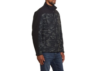 แจ็คเก็ตกันหนาวสำหรับผู้ชายแจ็คเก็ตกันหนาวมีซิปมีฮู้ดบุขนแกะด้านในกระเป๋ากันน้ำ - Product Image 1