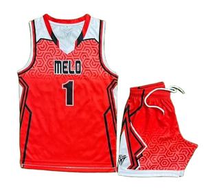 Uniformes de Baloncesto Personalizados, Uniformes de Baloncesto para Hombre, Conjunto de Uniforme de Baloncesto en Blanco - Product Image 1