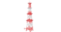 Conception et fourniture de tours de télécommunication, matériau à haute résistance, tour en acier pour micro-ondes
