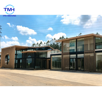 Bâtiment modulaire préfabriqué en acier, hôtel moderne préfabriqué, villa, complexe commercial personnalisé préfabriqué