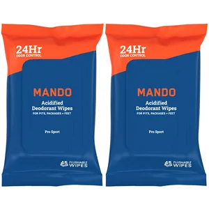 Lingettes déodorantes Mando, 45 unités - Product Image 1