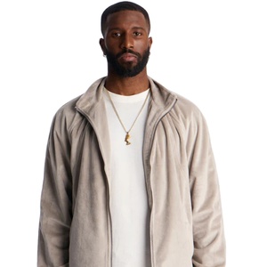 แจ็คเก็ตหนังวินเทจสไตล์วาร์ซิตี้สำหรับผู้ชาย  คอตั้ง  ติดซิป  รักษ์โลก  ทรงเข้ารูป  สไตล์ลำลองสำหรับทำงาน  ใส่ได้ในช่วงฤดูใบไม้ร่วง - Product Image 1