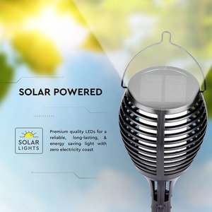 1W lampada solare a LED calda a forma di torcia 1700K effetto fiamma IP44 per SKU-8558 da giardino-illuminazione/lampada da giardino - Product Image 5