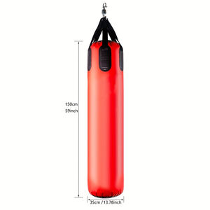 Sacs de frappe lourds en cuir véritable et PVC avec remplissage de sable, écologiques, entièrement personnalisables, équipement d'entraînement de boxe - Product Image 5