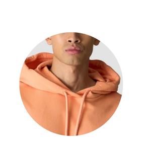 Sweat à capuche en molleton pour homme, poids lourd, personnalisé, avec fermeture éclair, pull-over, épaules tombantes, uni, fermeture éclair, logo mystère à capuche - Product Image 6