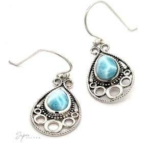 Pendientes Larimar en forma de lágrima - Product Image 3