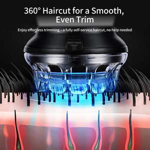Kit de tondeuse à cheveux électrique sans fil professionnelle, lame en acier inoxydable, étanche IPX7, batterie française - Product Image 3