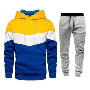 Conjunto deportivo de 2 piezas para hombre, chándal informal con cremallera completa, conjunto deportivo para correr, conjunto deportivo. - Product Image 1